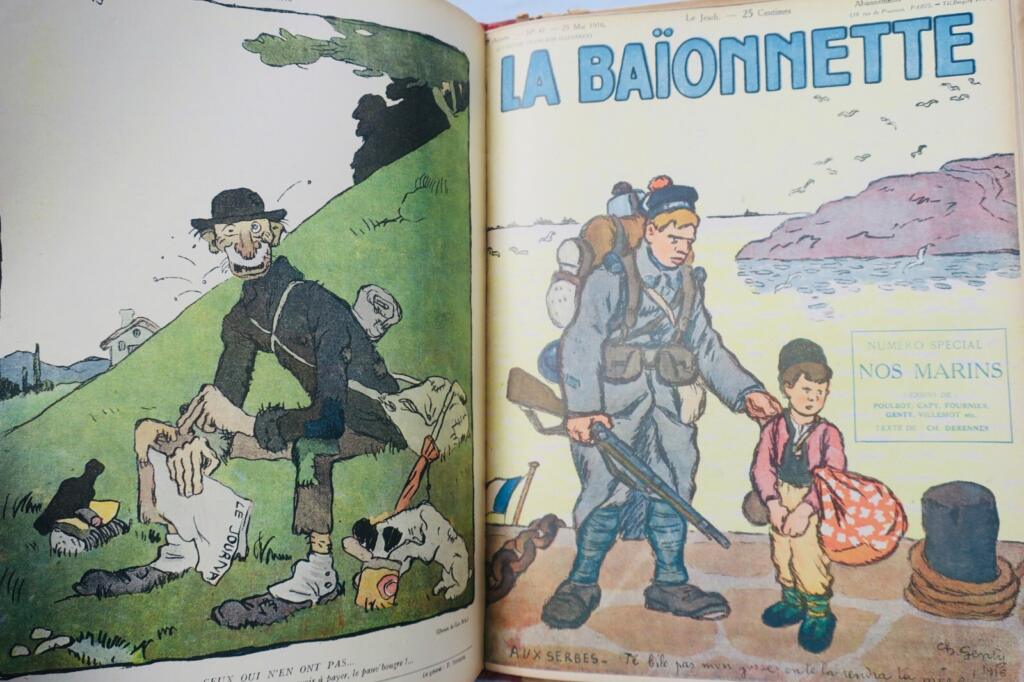 Illustriertes Werk über Kriegsthemen