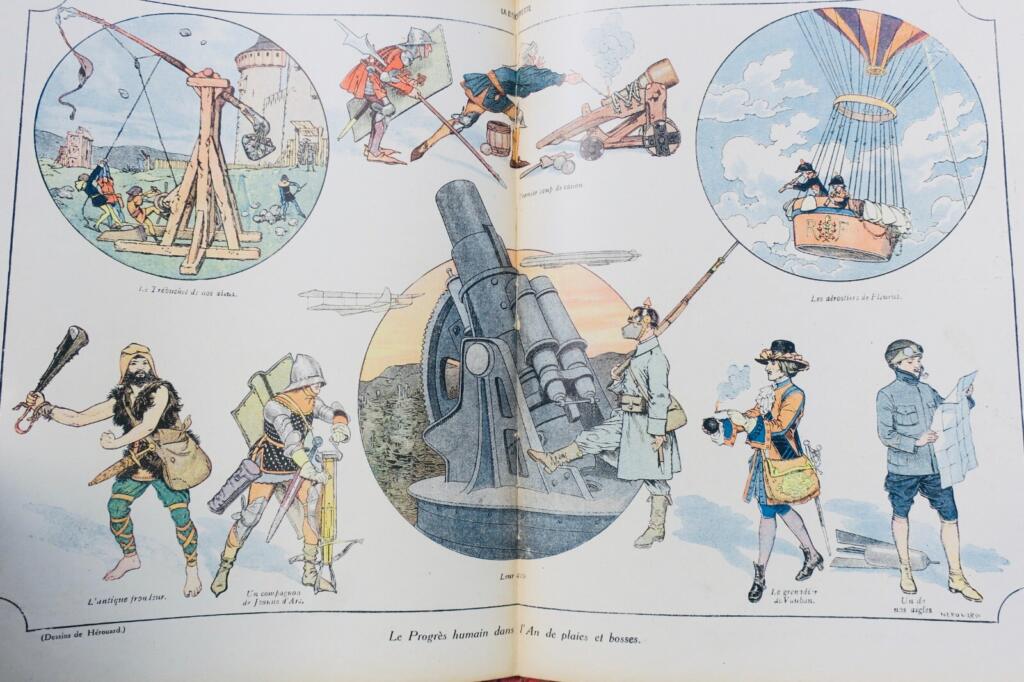 Illustriertes Werk über Kriegsthemen