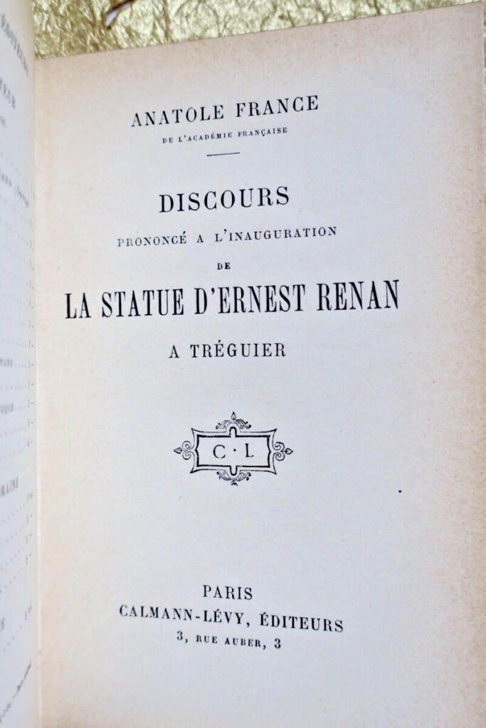 Three political discourses by Anatole France