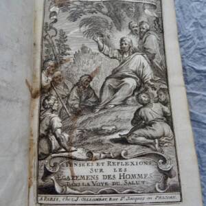 ABBE DE VILLIERS PENSEES ET REFLEXIONS SUR LES EGAREMENS DES HOMMES DANS LA VOYE