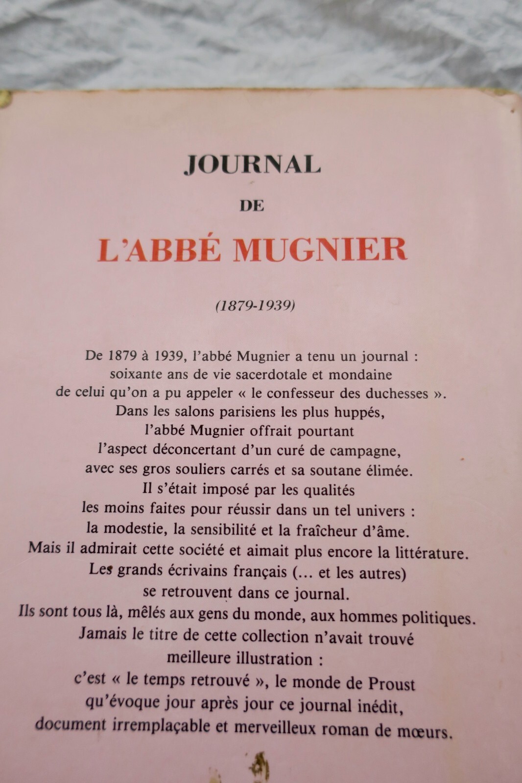Abbé Mugnier Journal de l'Abbé Mugnier 1879-1939 - Image 4