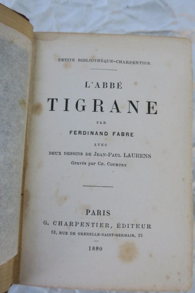 Historischer Roman von Abbé TIGRANE Carpenter