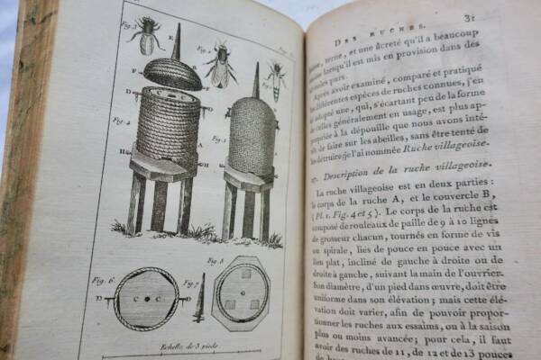 Abeille De la composition des paysages + manuel soigner les abeilles 1793