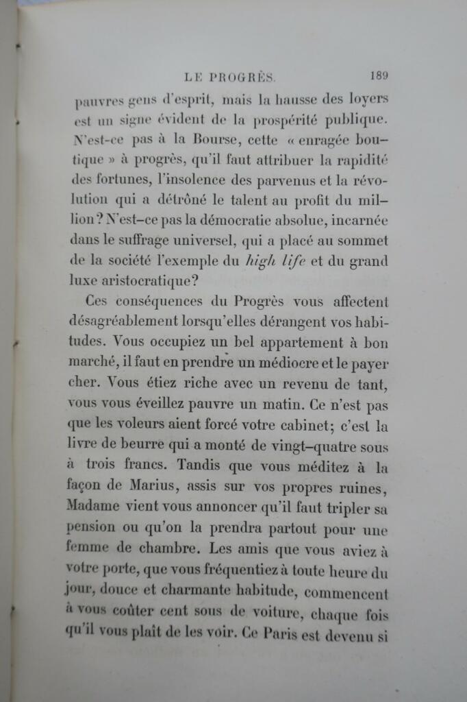 ABOUT (Edmond) Le Progrès 1864