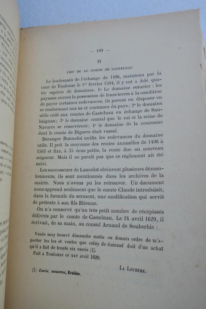 Adé, histoire civile, histoire religieuse, avec une description 1891