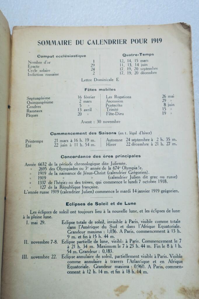 AF almanach de l&rsquo;action française 1919