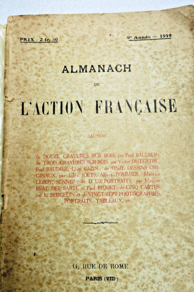 AF almanach de l&rsquo;action française 1919