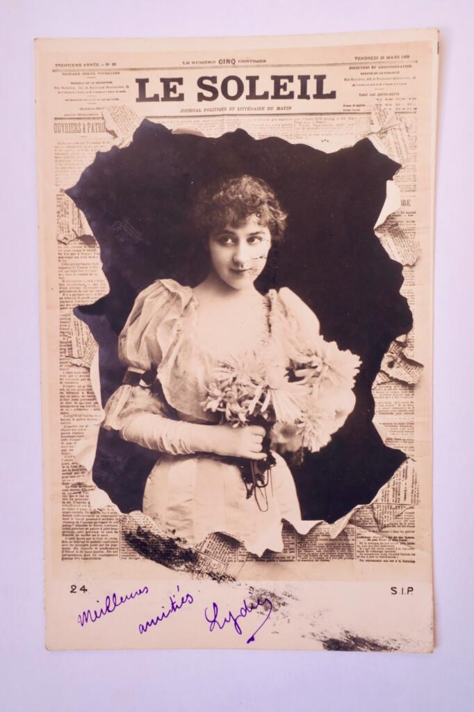 LE SOLEIL 破れたポスター 1902年