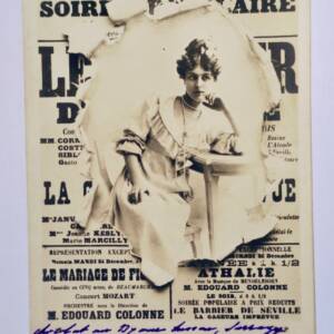 affiche crevée théâtre de l'Odéon 1902