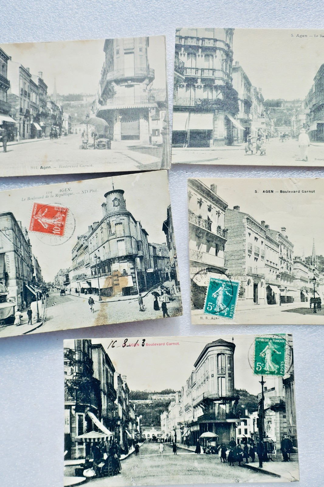 agen boulevard Carnot 5 cartes - La Librairie Antique