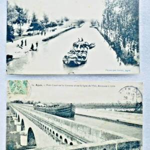 agen canal sur la Garonne Pont-Canal & canal du Midi