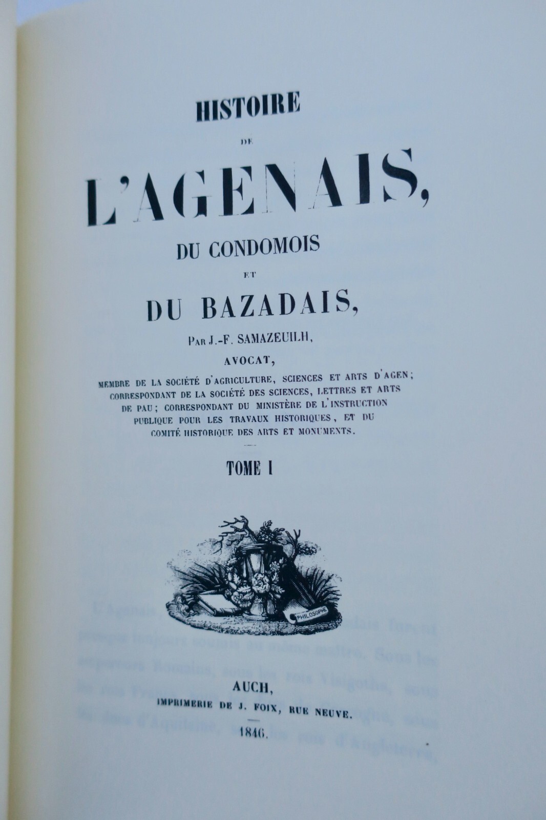 Regional History of Southwest France<span class="lla-card-orig-wrap"><span class="lla-card-orig">❦ AGEN Histoire de l’Agenais, du Condomois et du Bazadais</span></span> - La Librairie Antique