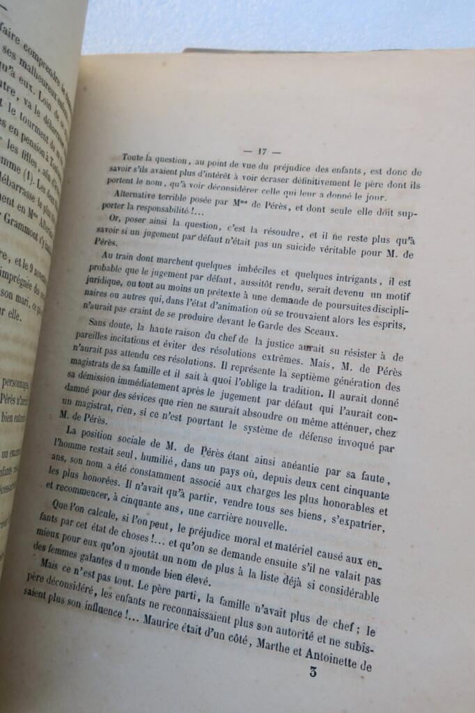 Agen Lesueur de Pérès 1869 affaire cour impériale