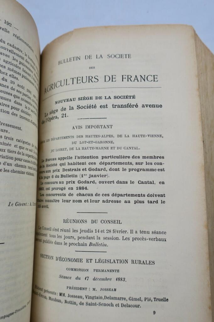 Agricultural Society Bulletin 1884-1885