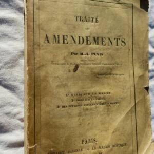 agriculture TRAITE DES AMENDEMENTS Puvis