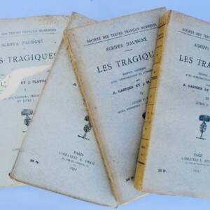 AGRIPPA D'AUBIGNE. Les Tragiques. Edition critique... 1933