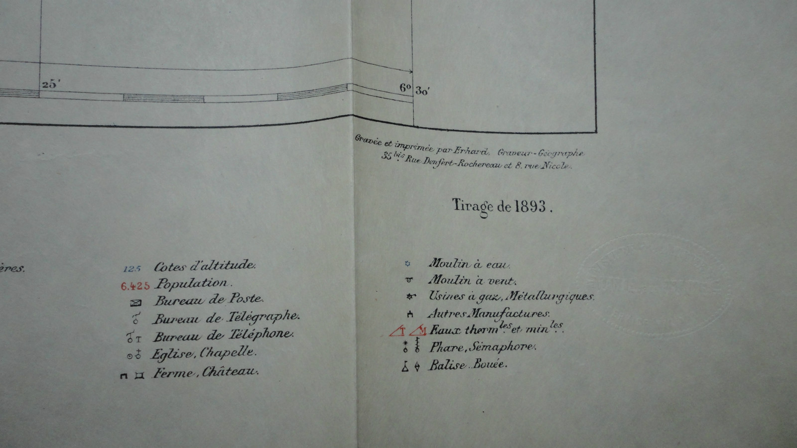 Ajaccio, hachette, 1893, 57 x 56 cm – Image 4