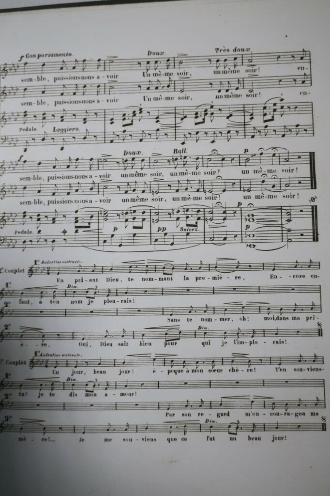 1844年の美しいリトグラフ