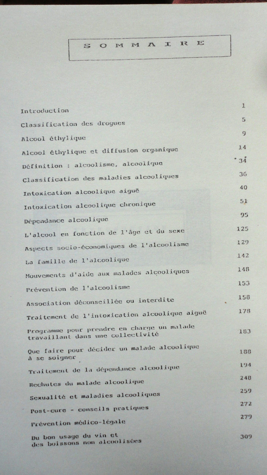 alcool abrégé d'alcoologie 1989-1990 – Image 2