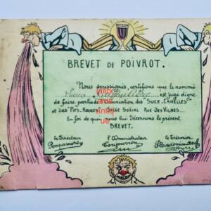 Alcool brevet de poivrot