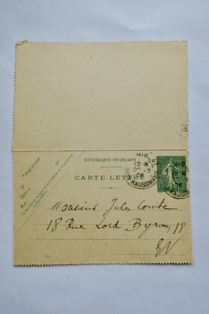 Handschriftlicher gewidmeter Brief an Alfred Berl