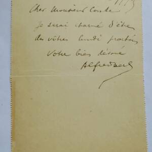 Alfred Berl lettre autographe manuscrite
