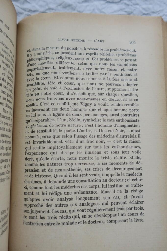 ALFRED DE VIGNY. SA PENSEE ET SON ART + dédicace