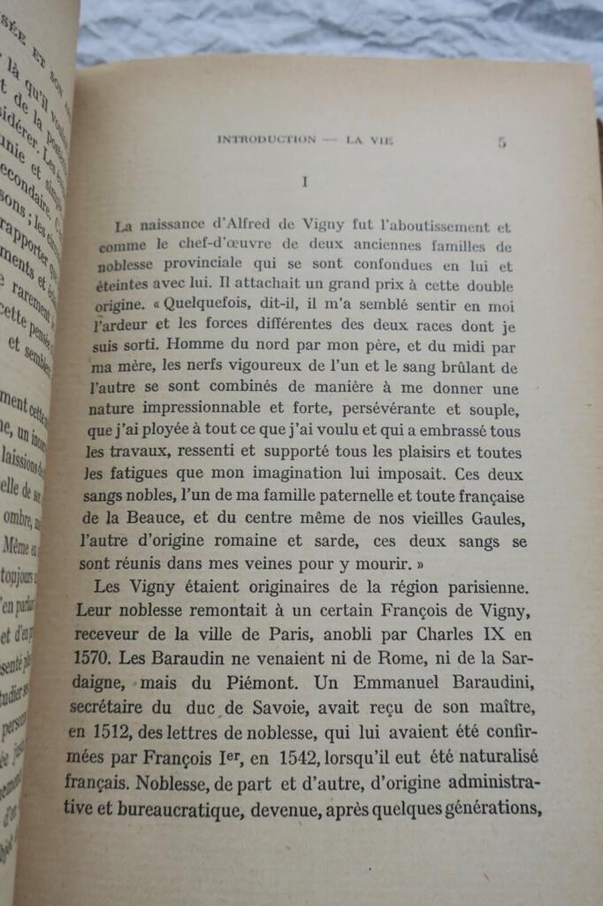 ALFRED DE VIGNY. SA PENSEE ET SON ART + dédicace