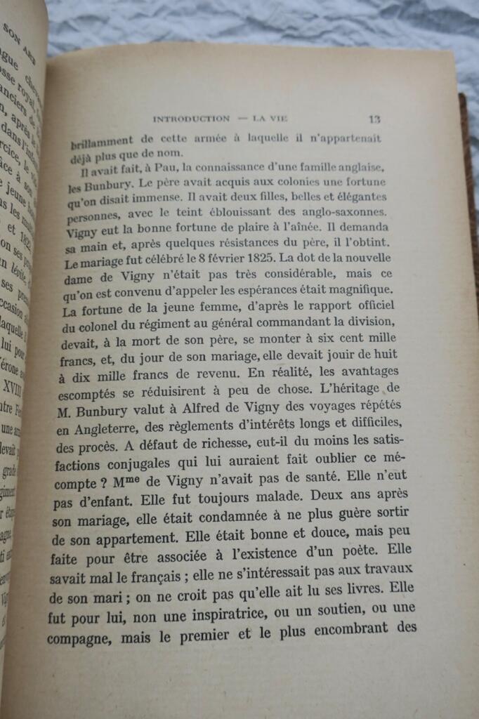 ALFRED DE VIGNY. SA PENSEE ET SON ART + dédicace