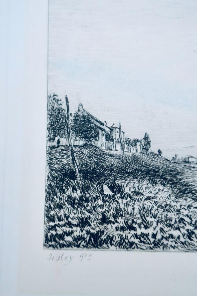 River Landscape - Etching after SISLEY