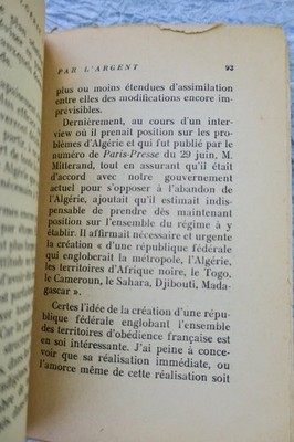 Algeria betrayed by money. Reply to Raymond Aron