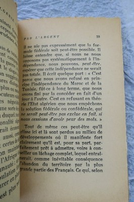 Algeria betrayed by money. Reply to Raymond Aron
