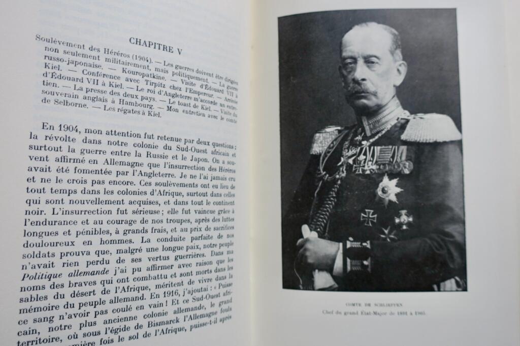 ALLEMAGNE Bülow Mémoires du chancelier prince de Bülow