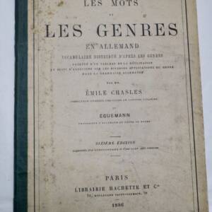 Allemand Les mots et les genres en allemand 1886