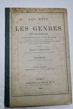 Allemand Les mots et les genres en allemand 1886 – Image 7