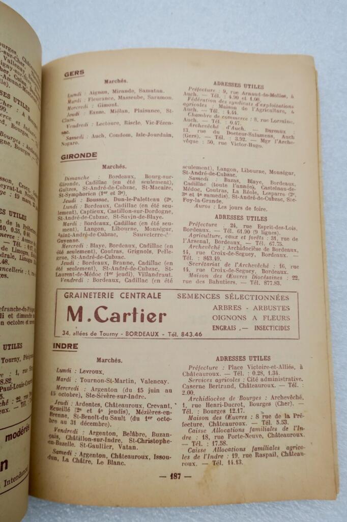 almanach 1954 Courier Dimanche Français