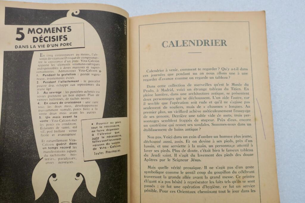 almanach 1954 Courier Dimanche Français
