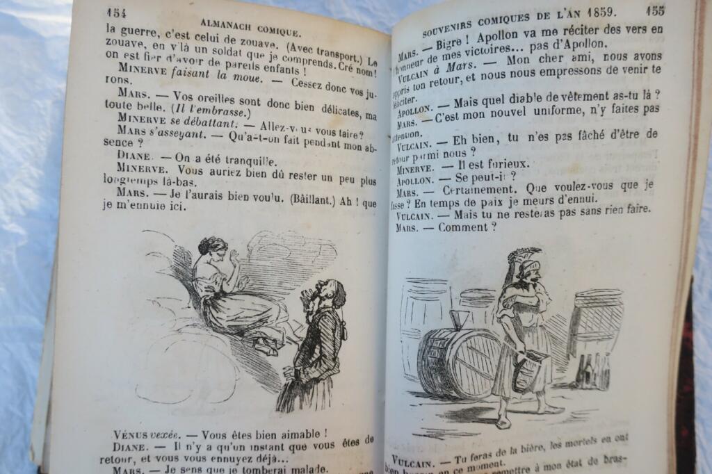 Comic Almanac with Satirical Illustrations 1858-1860