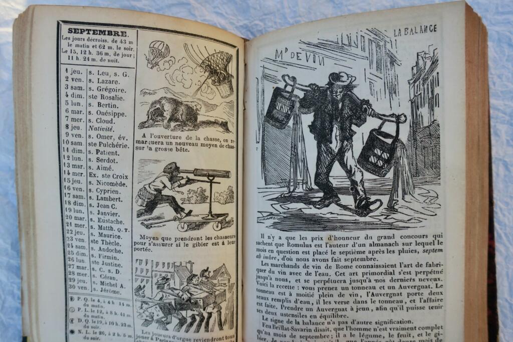 Comic Almanac with Satirical Illustrations 1858-1860