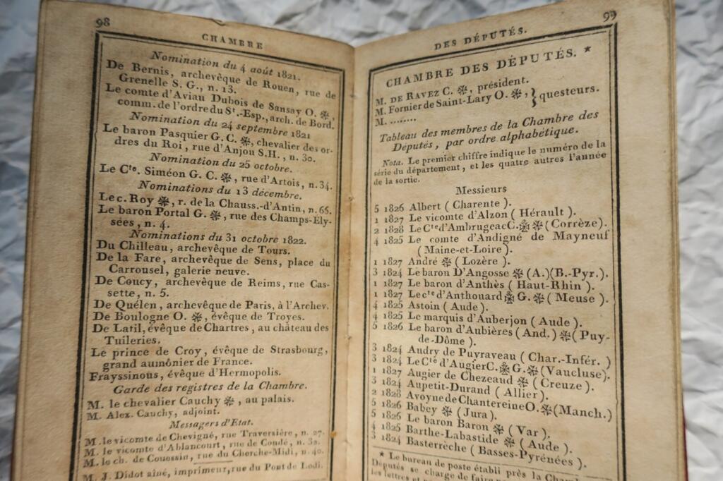 Almanach de la cour 1823