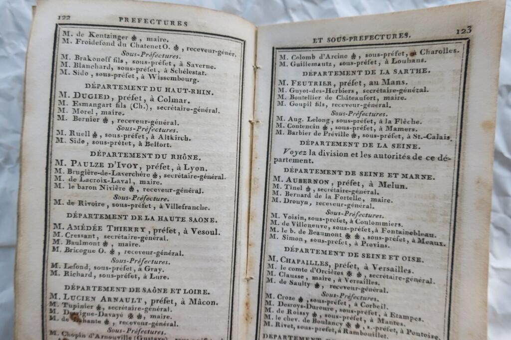Court and City Almanac for 1831