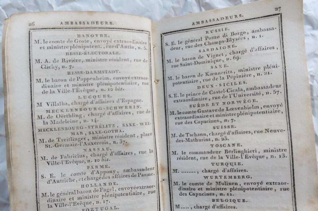 Court and City Almanac for 1831