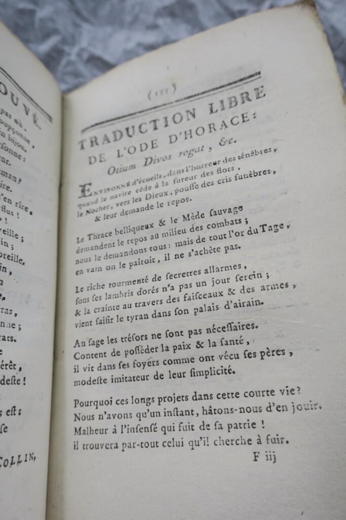 Almanach des muses, 1783