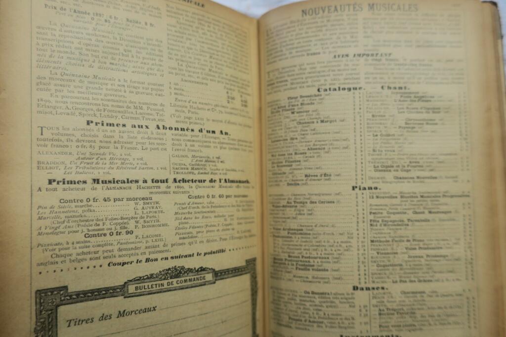 Almanach Hachette : petite encyclopédie populaire de la vie pratique 1899