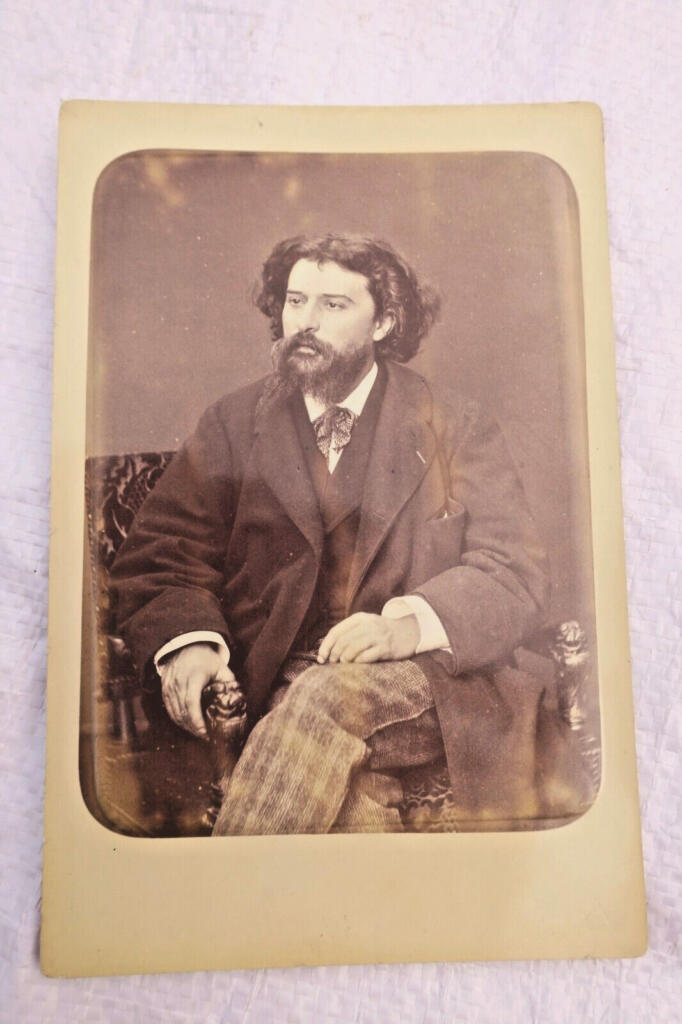 Alphonse Daudet photographic silver print 110 x 164 mm