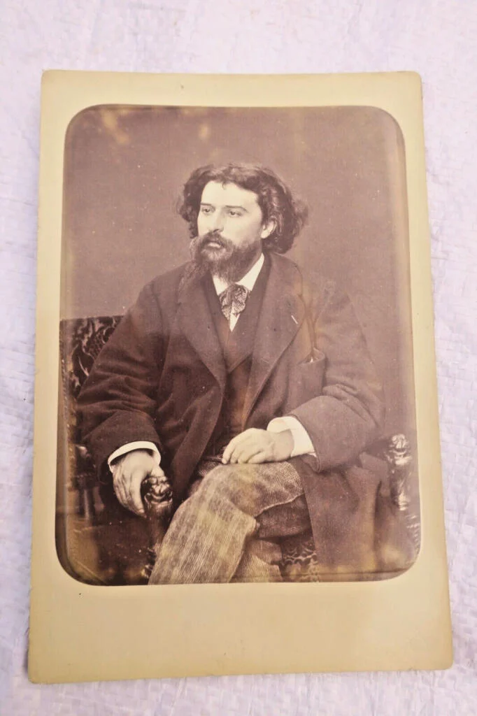 Alphonse Daudet photographie argentique 110 x 164 mm.