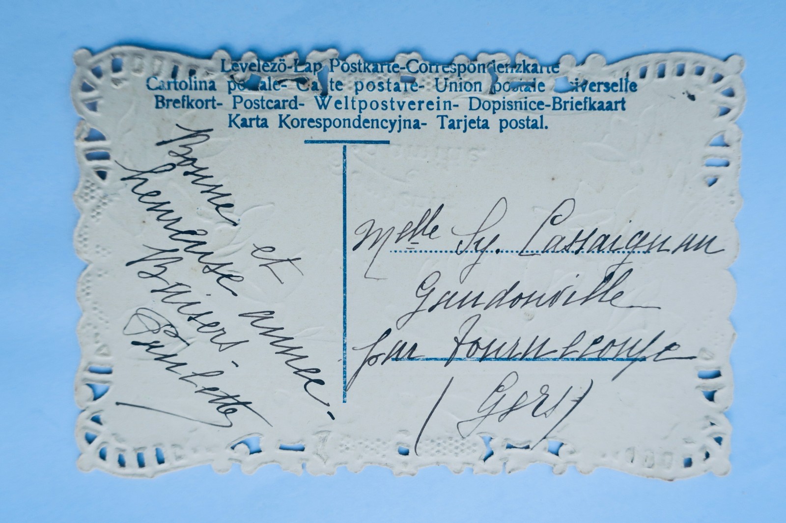 amitié souvenir BELLE EPOQUE bords ouvragés - La Librairie Antique