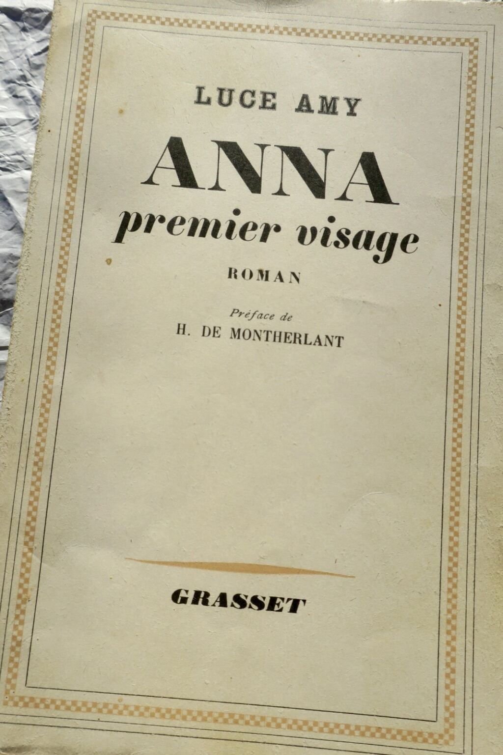 Das erste Gesicht: Ein Roman