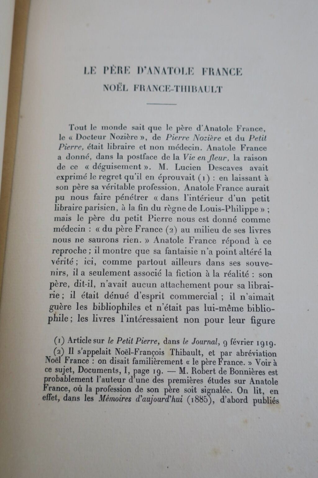 Portrait of Anatole France's Father