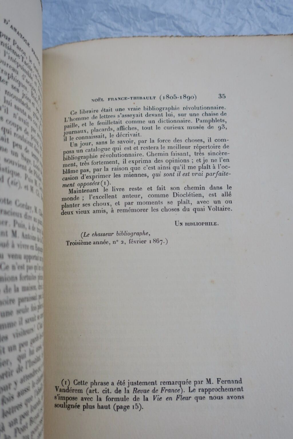 Portrait of Anatole France's Father